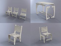 وکتور – میز و صندلی – قابل تبدیل