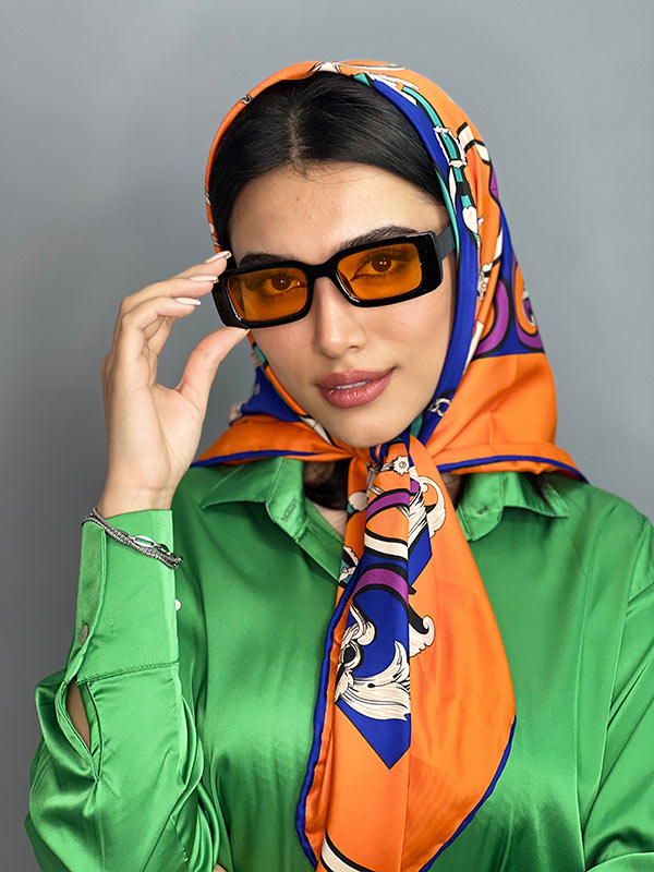 عینک آفتابی اورجینال زنانه نارنجی برند پرادا